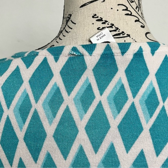 CJ BANKS Cardigan Sweater Nylon Blend Preppy Casual Modest Mature 1X Vtg Retro - Picture 10 of 10